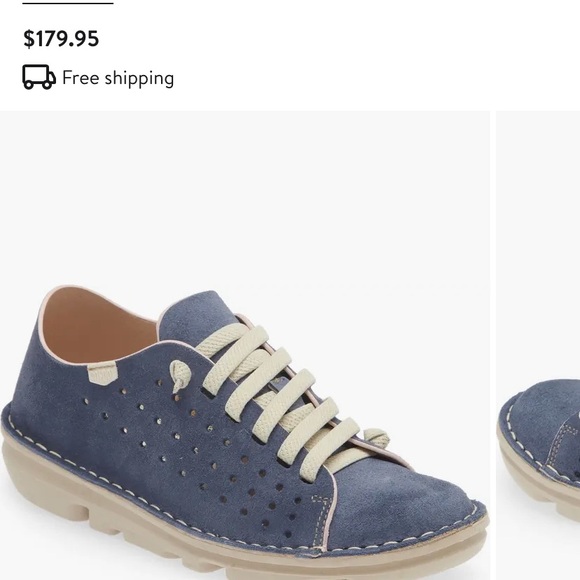 On Foot Perforated Suede Sneakers Blue Jean 38 Best Fits US Womens 7.5 - Picture 12 of 16